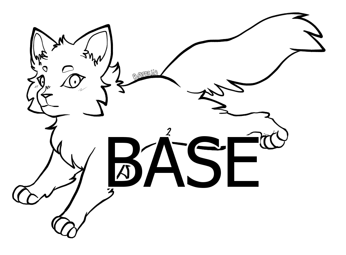 Cat Base by monochromesunsets on DeviantArt