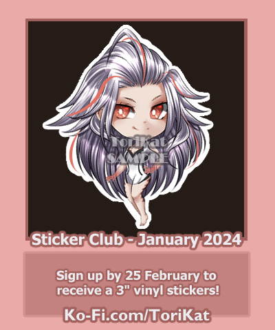 January 2024 Sticker Club - Aiba