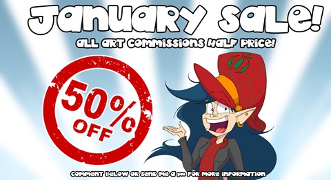 50% off commission sale!