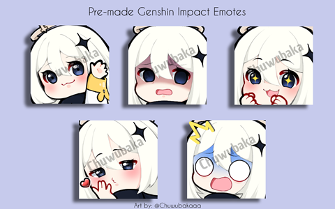 Pre-made Genshin Impact Emotes!
