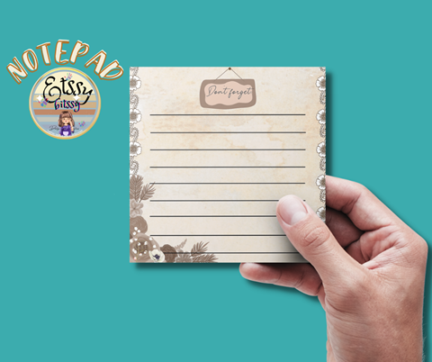 Ready-to-Print Notepad Template (3.5inchesx3.5inches) - EtssyBitssy's ...
