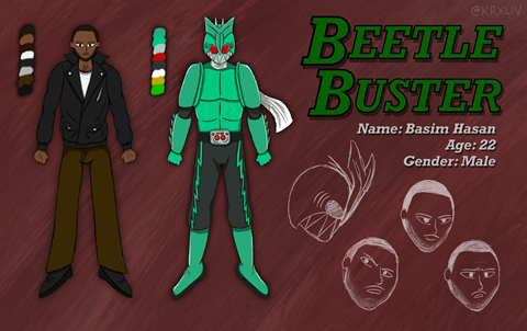 Character Reference Sheet - BEETLE BUSTER