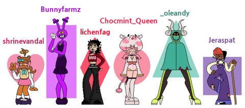Character lineups!