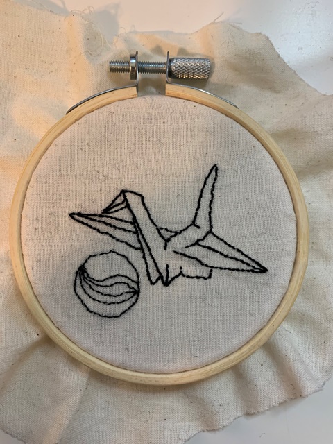The Embroidery I made on stream!