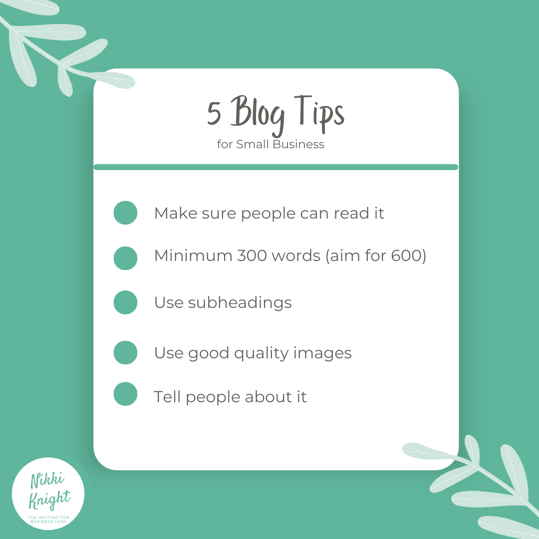 Top 5 Blogging Tips