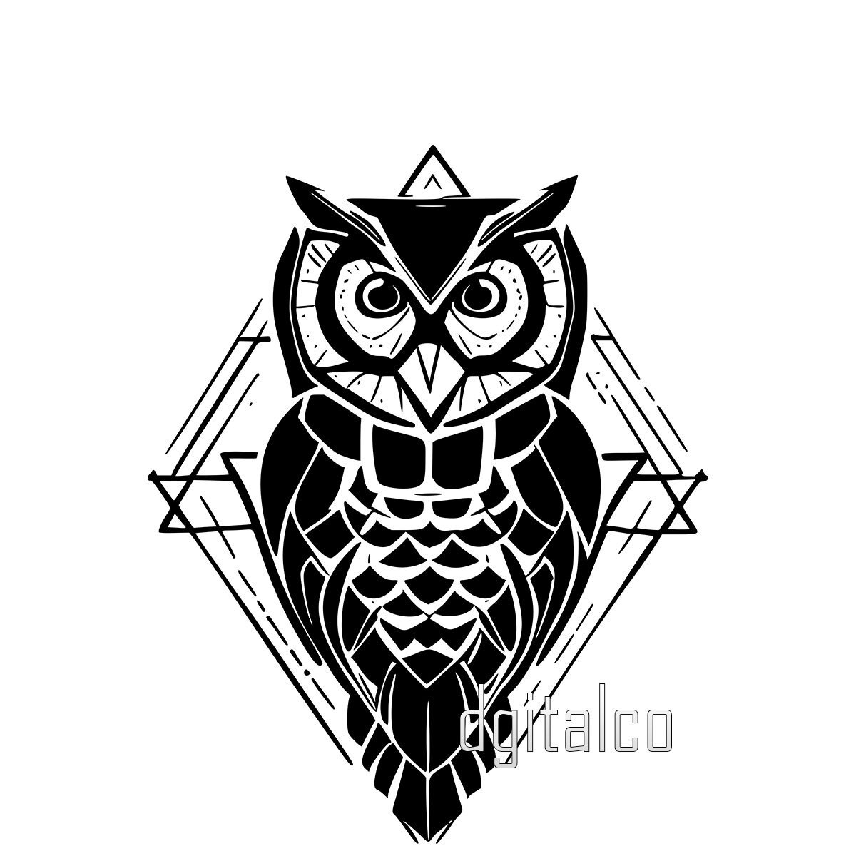 Artcastle Tattoo - Minimal : Geometric owl tattoo, lower arm | Facebook