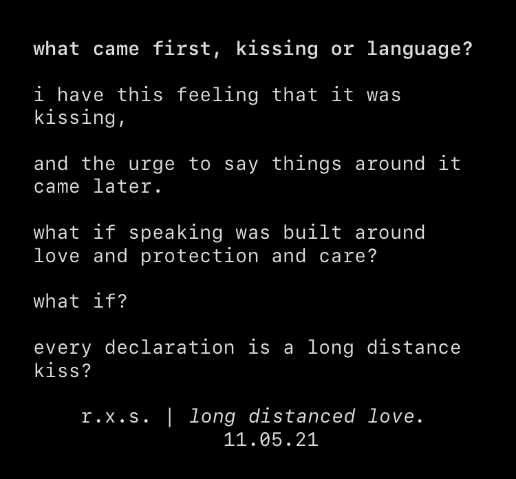 what came first, kissing or language? 