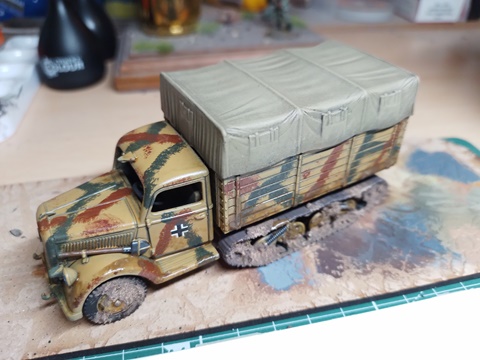 German halftrack truck