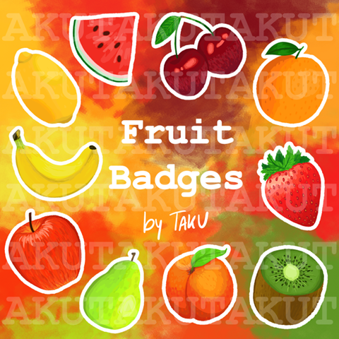 Fruit Badges for Twitch!