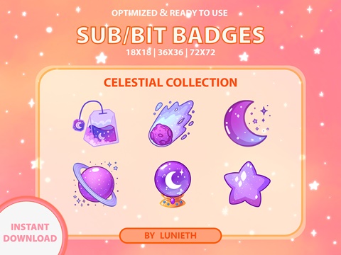 Twitch Subscriber Badges: Sailor Moon