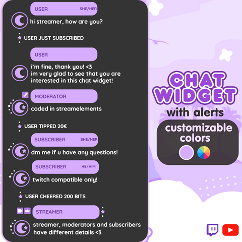 custom chat widget streamelements