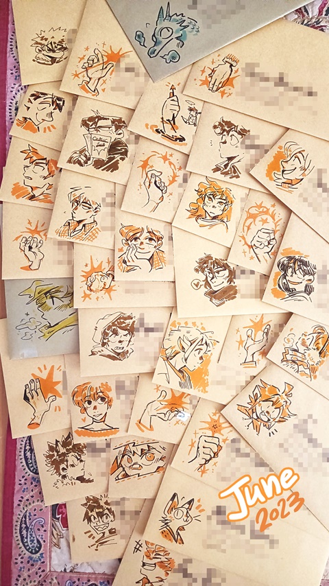 Brown/Orange June Envelopes 🍊