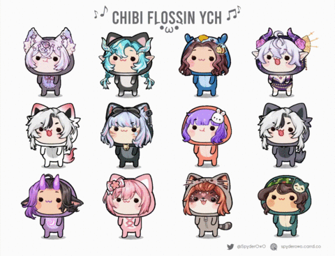  ♪♬ YCH Flossin Emote OPEN ♫♩