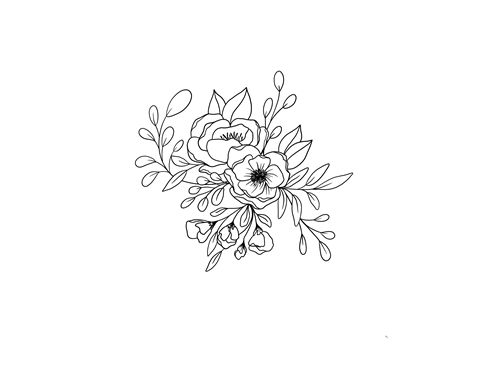 Floral Drawing 