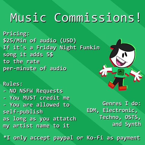 Music Commissions Open!
