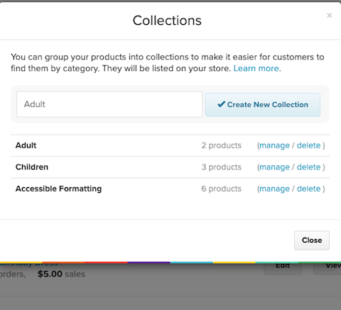 Payhip Collections Feature