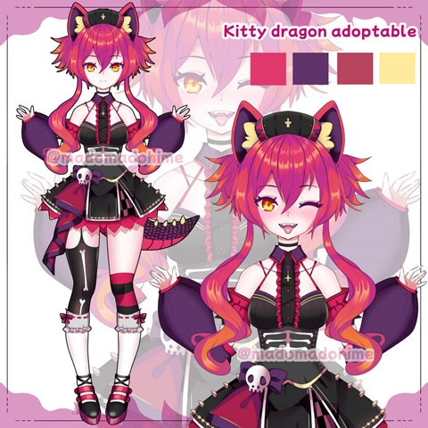 Kitty dragon adoptable OPEN auction