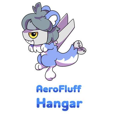 AeroFluff Logo + Mascot