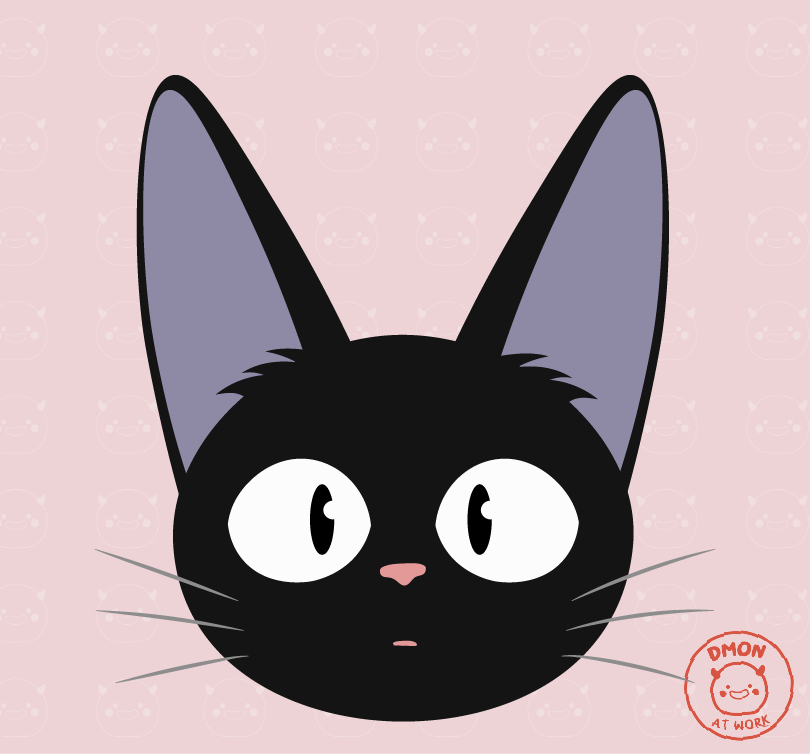 Twitch Emote Kiki's Delivery Service Jiji Cat Digital Art 