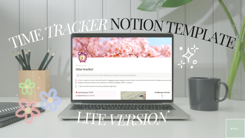 my FREE TIME TRACKER notion template is now live!