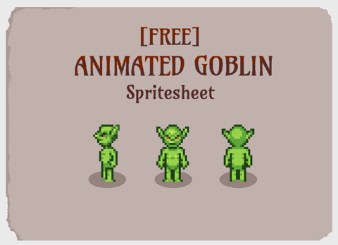 32 Pixel Art Goblin Character Walk/Idle/Mine - Pixeline's Ko-fi Shop ...