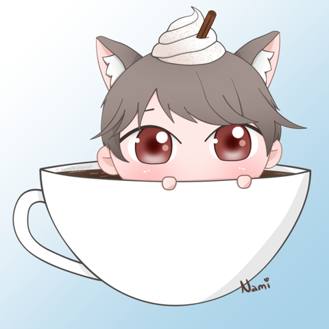 「YCH」Chibi in a cup