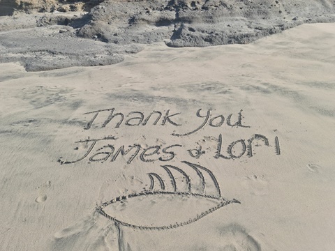 Thank you James & Lori for your support 🥰⛵