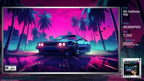 80s Synthwave Ride #MadeByMELO