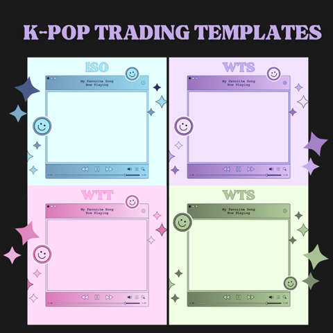 K-Pop Trading Templates - emily's Ko-fi Shop