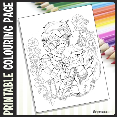 August Colouring Page!