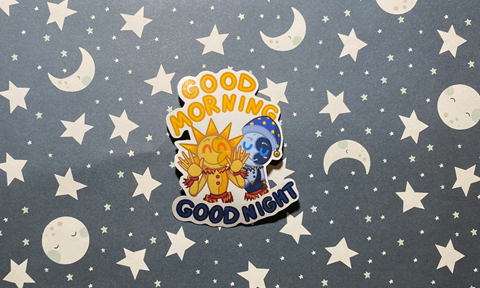 Animated GIF - Moon, Clouds & Stars - Consilina Designs's Ko-fi Shop