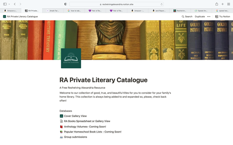 Reshelving Alexandria Free Literary Database