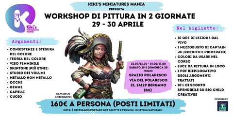 Workshop dal vivo 29/30 Aprile 2023