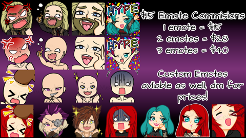 Emote Commissions are Open!