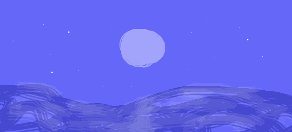 Moonlit Sea