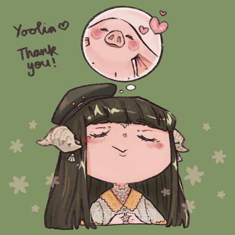 TWO ABSOLUTE QTs! thank you for the comm yools! <3