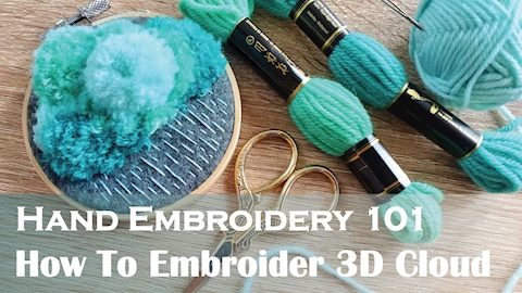 How To Embroider 3D Cloud
