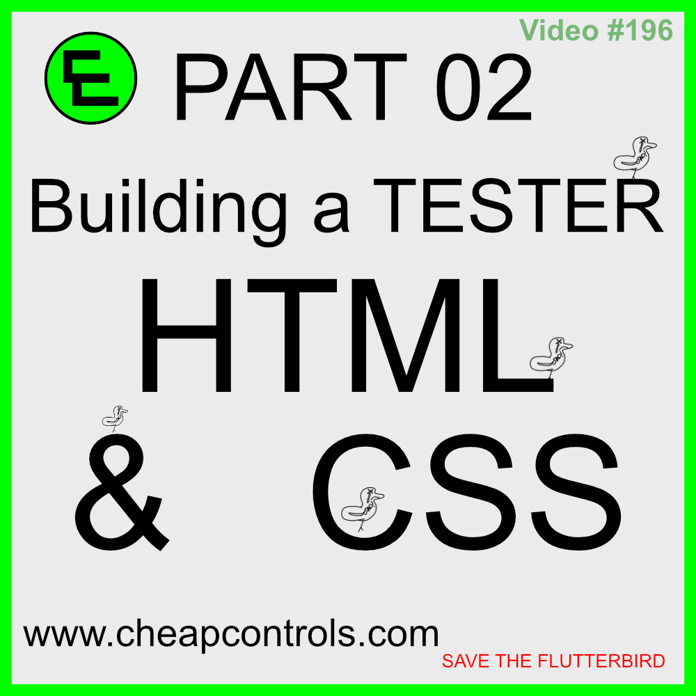 Building a tester part 2 HTML and CSS