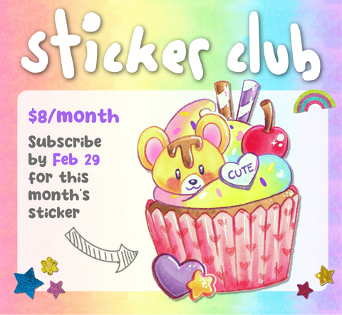 February Sticker Club Reveal