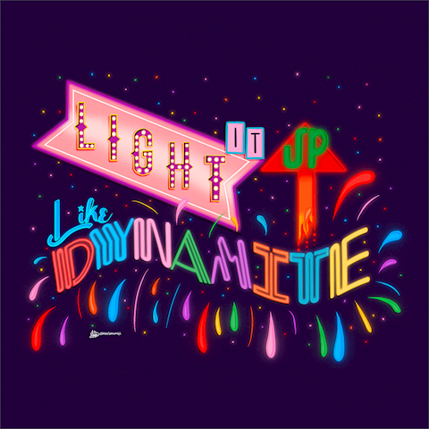 BTS’ Dynamite Graphic Art