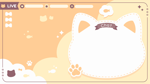 Kawaii Cat Customisable Animated Overlay Set - Nikki's Ko-fi Shop - Ko ...