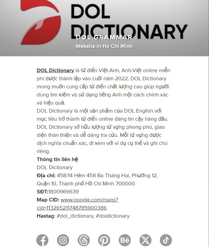 giới thiệu kênh Aboutme "DOL Dictionary"