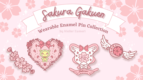 Sakura Gakuen Enamel Pin Collection