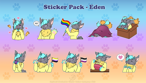 🐾 Sticker pack Eden 2 🐾