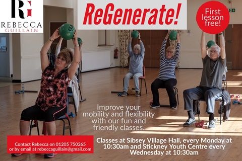 ReGenerate...seated and standing fitness classes 