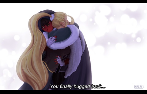 "You finally hugged back..."