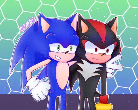Sonic x Shadow fanart