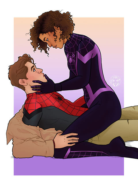 MJ + Peter from my AU