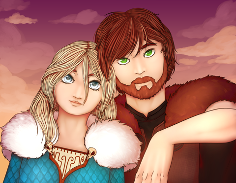 Hiccup And Astrid Fanart