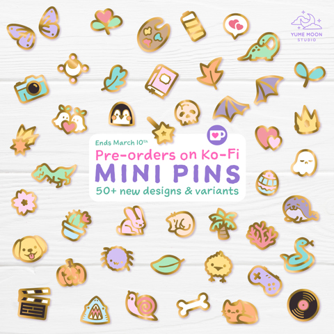 Pre-Orders for the new mini pins are open!